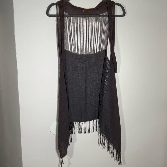 Caravana Tulum Plum Open Knit Gauze Boho Festival Desert Coachella Cardigan OS - Picture 11 of 11